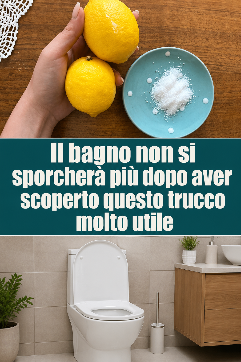 Il bagno non si sporcherà più dopo aver scoperto questo trucco molto utile