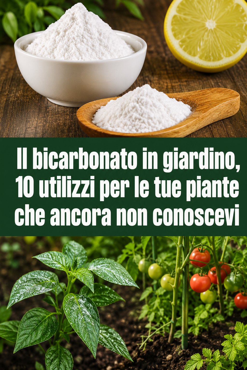 Il bicarbonato in giardino, 10 utilizzi per le tue piante che ancora non conoscevi