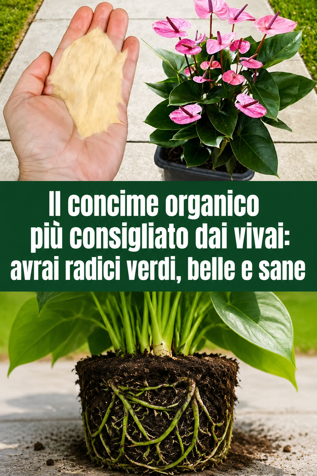 Il concime organico più consigliato dai vivai: avrai radici verdi, belle e sane
