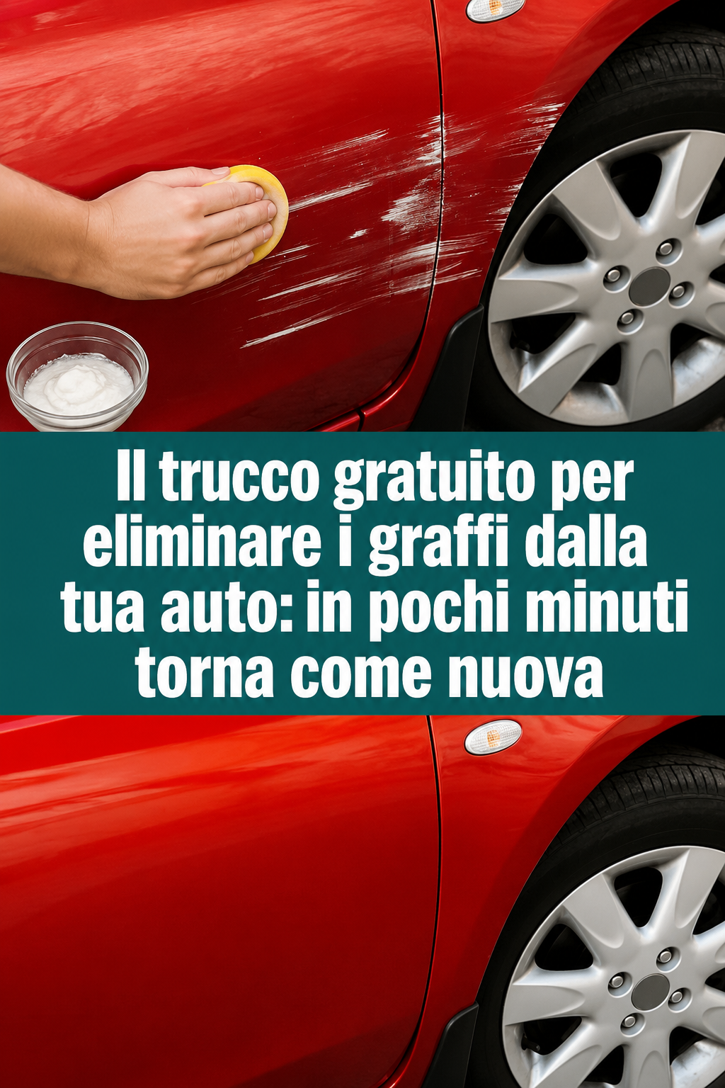 Il trucco gratuito per eliminare i graffi dalla tua auto: in pochi minuti torna come nuova