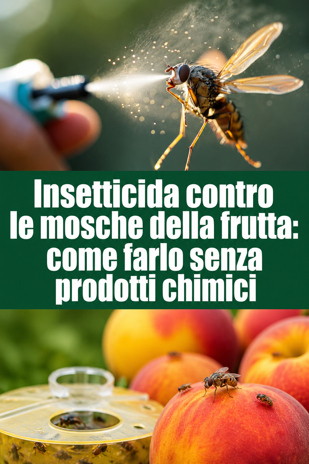 Insetticida contro le mosche della frutta: come farlo senza prodotti chimici