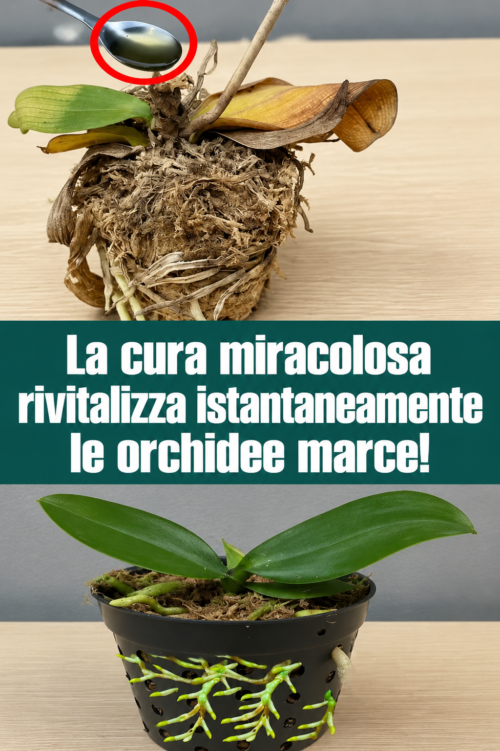 La cura miracolosa rivitalizza istantaneamente le orchidee marce!