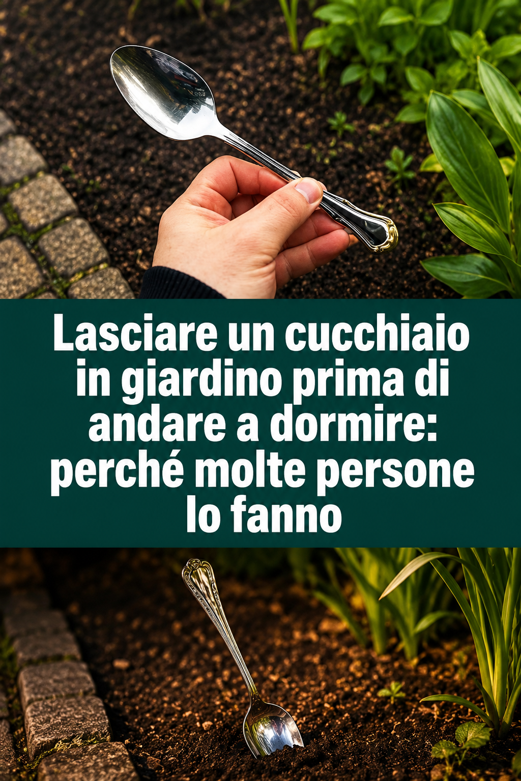 Lasciare un cucchiaio in giardino prima di andare a dormire: perché molte persone lo fanno