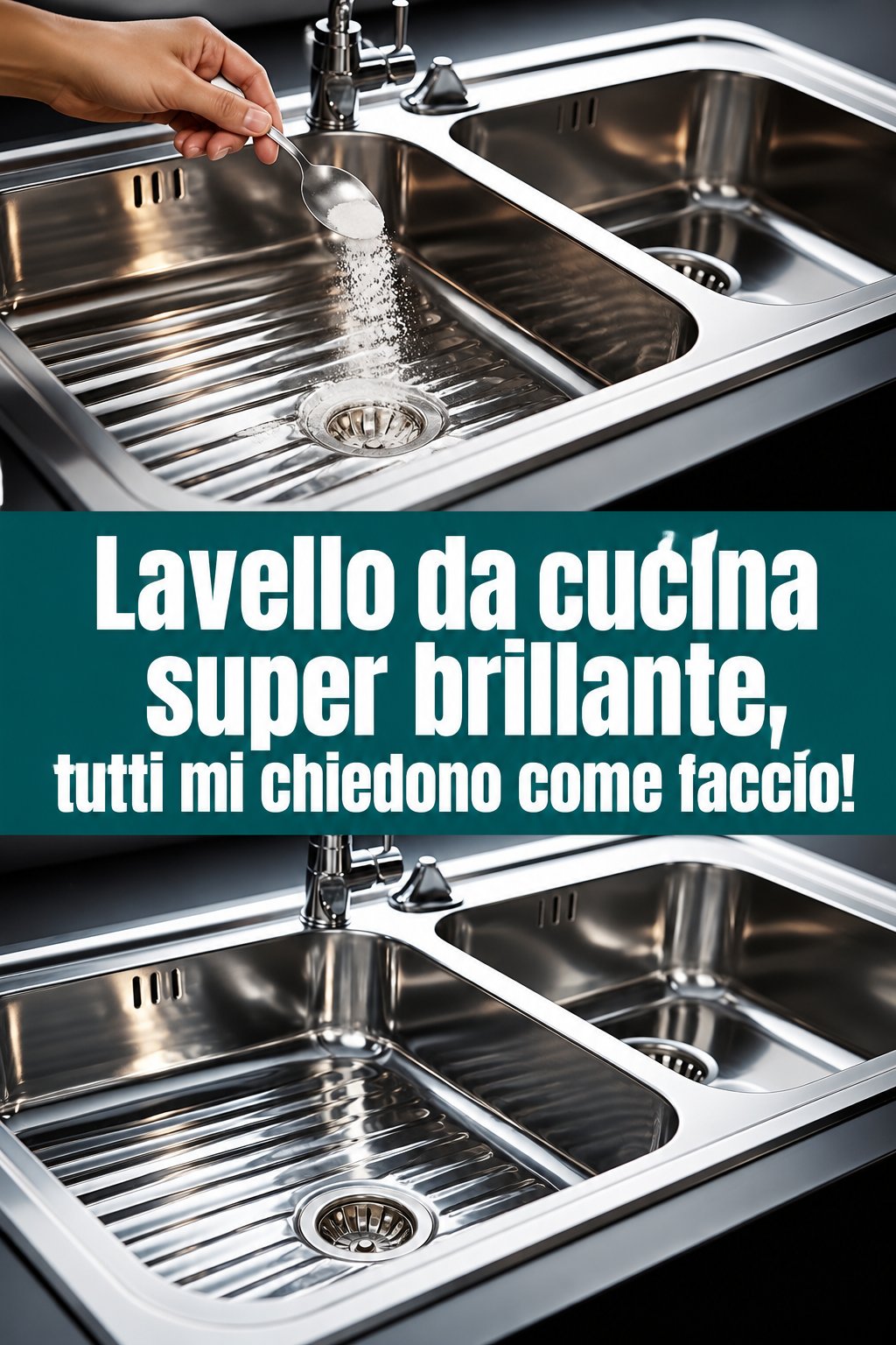 Lavello da cucina super brillante, tutti mi chiedono come faccio!