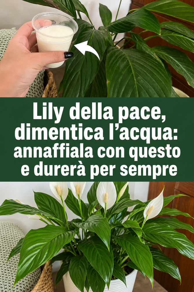 Lily della pace, dimentica l’acqua: annaffiala con questo e durerà per sempre
