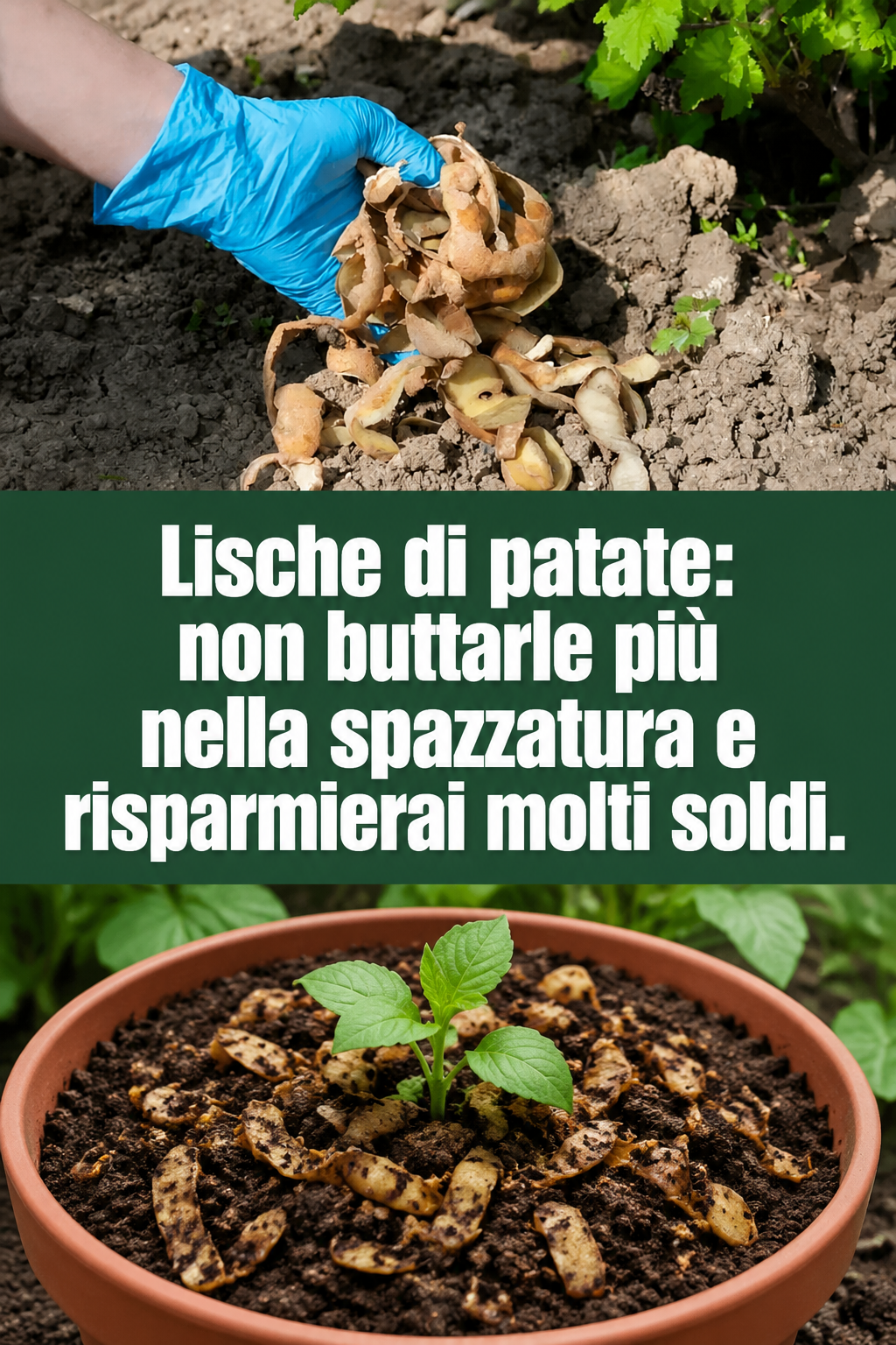 Lische di patate: non buttarle più nella spazzatura e risparmierai molti soldi.