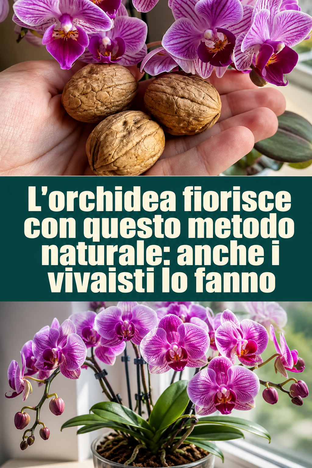 L’orchidea fiorisce con questo metodo naturale: anche i vivaisti lo fanno