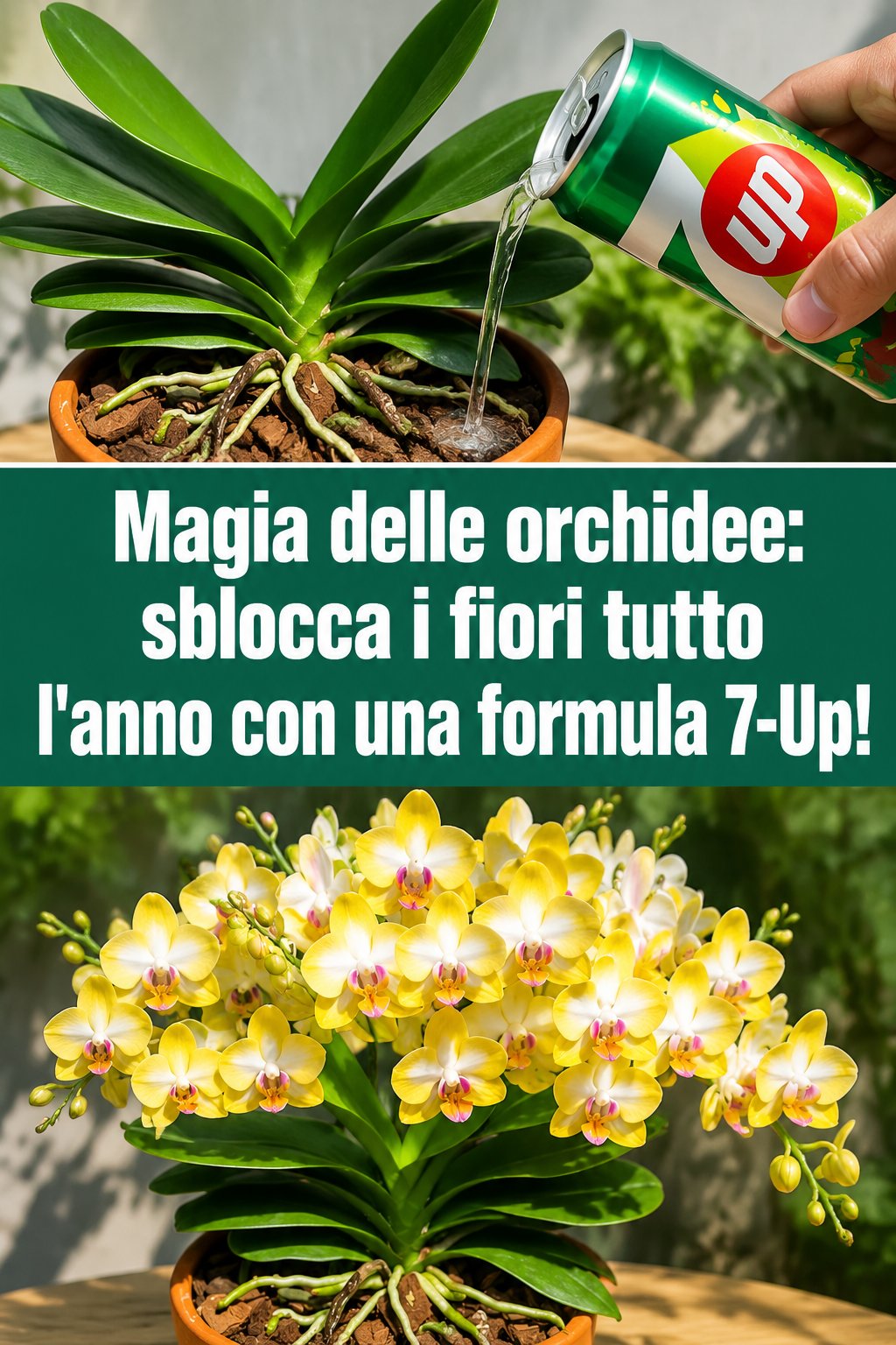 Magia delle orchidee: sblocca i fiori tutto l’anno con una formula 7-Up!