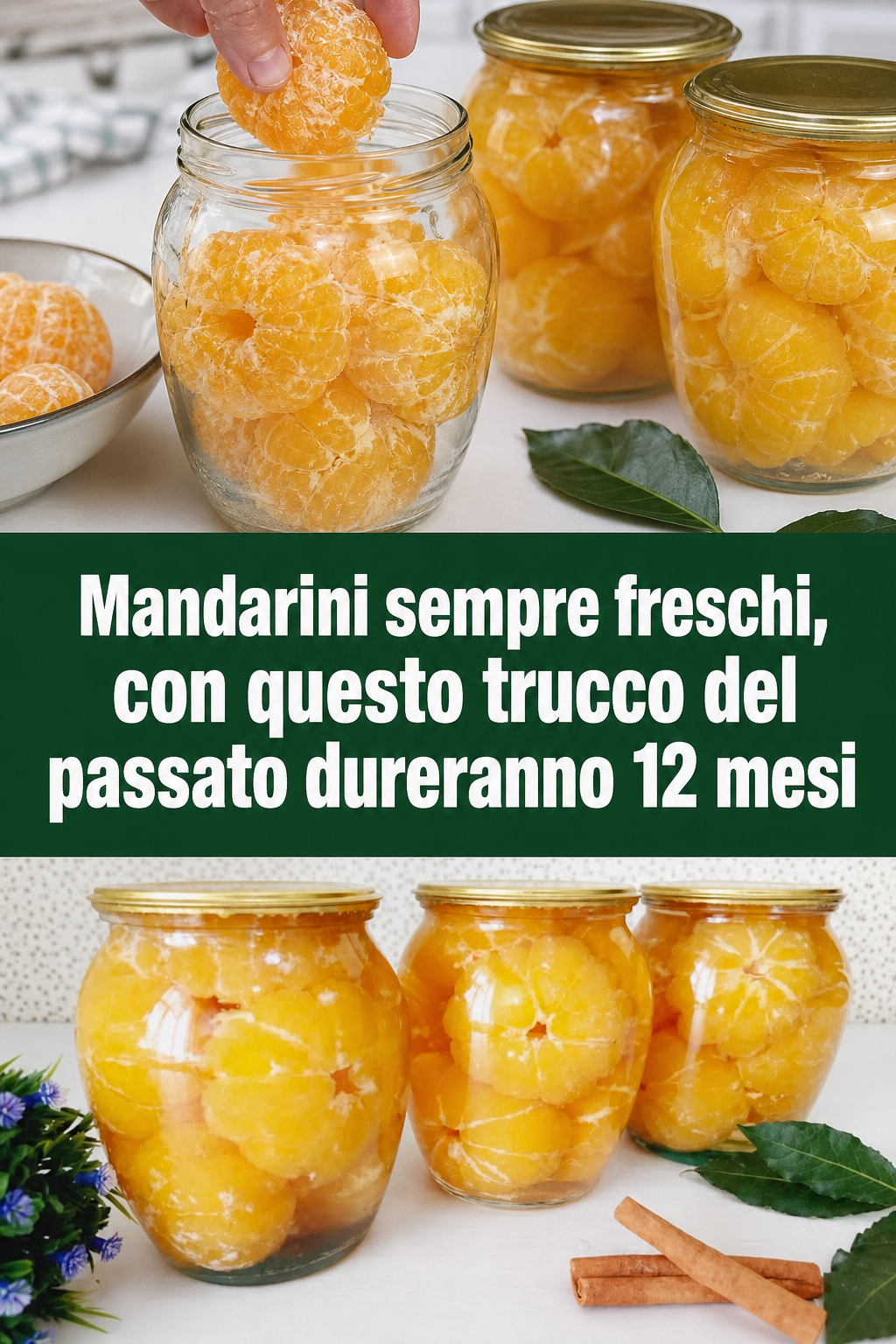 Mandarini sempre freschi, con questo trucco del passato dureranno 12 mesi