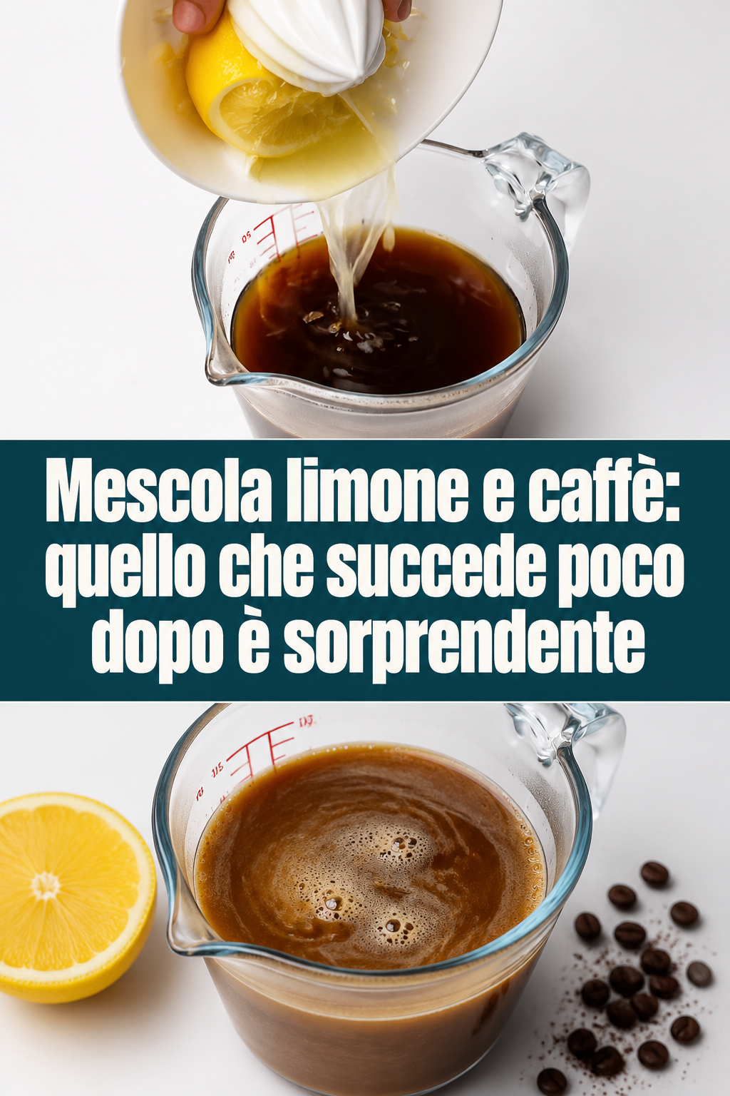 Mescola limone e caffè: quello che succede poco dopo è sorprendente