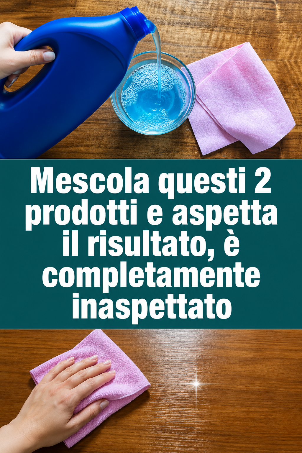 Mescola questi 2 prodotti e aspetta il risultato, è completamente inaspettato