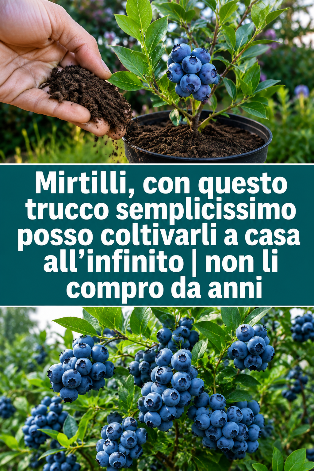 Mirtilli, con questo trucco semplicissimo posso coltivarli a casa all’infinito | non li compro da anni
