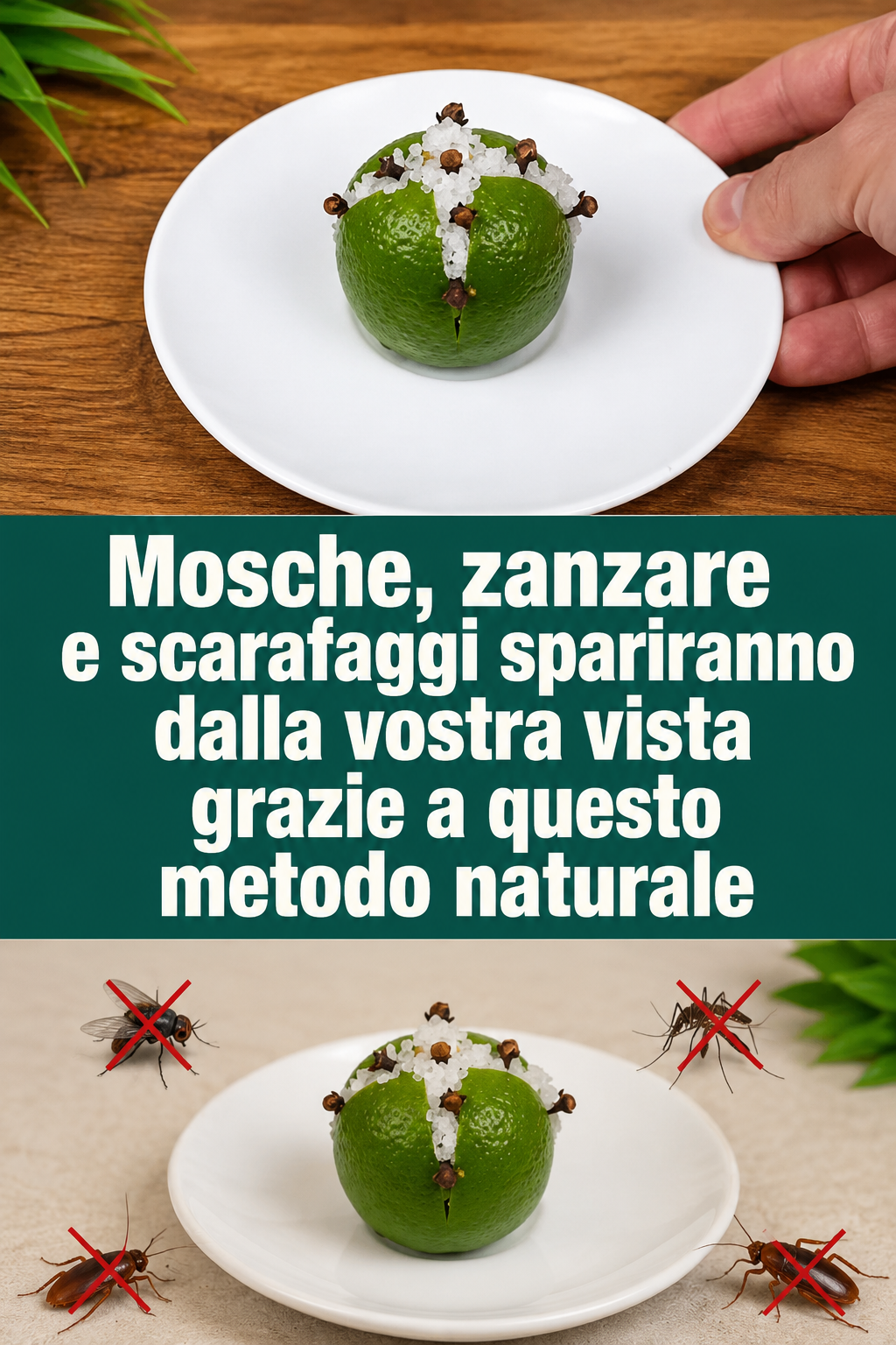 Mosche, zanzare e scarafaggi spariranno dalla vostra vista grazie a questo metodo naturale