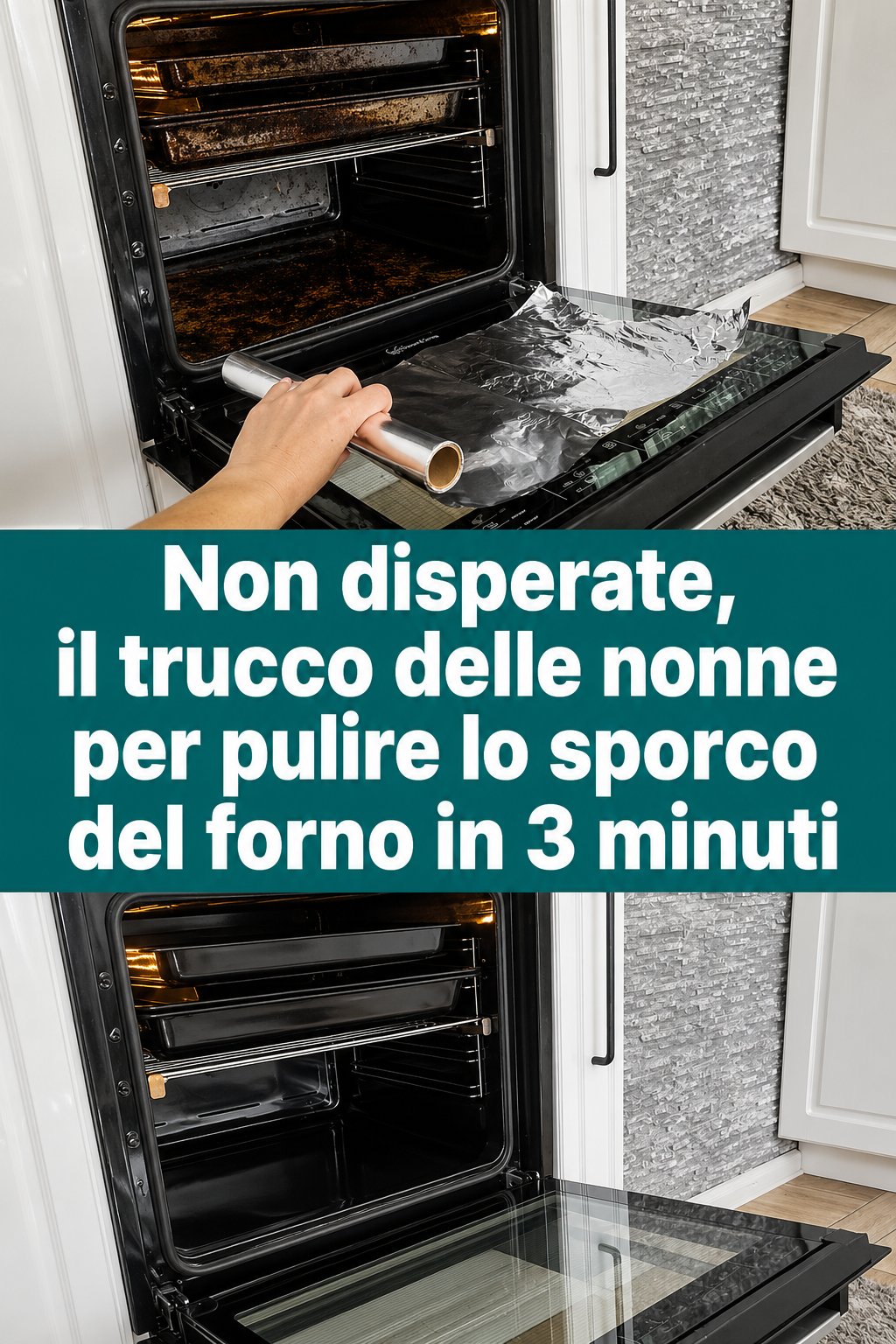 Non disperate, il trucco delle nonne per pulire lo sporco del forno in 3 minuti