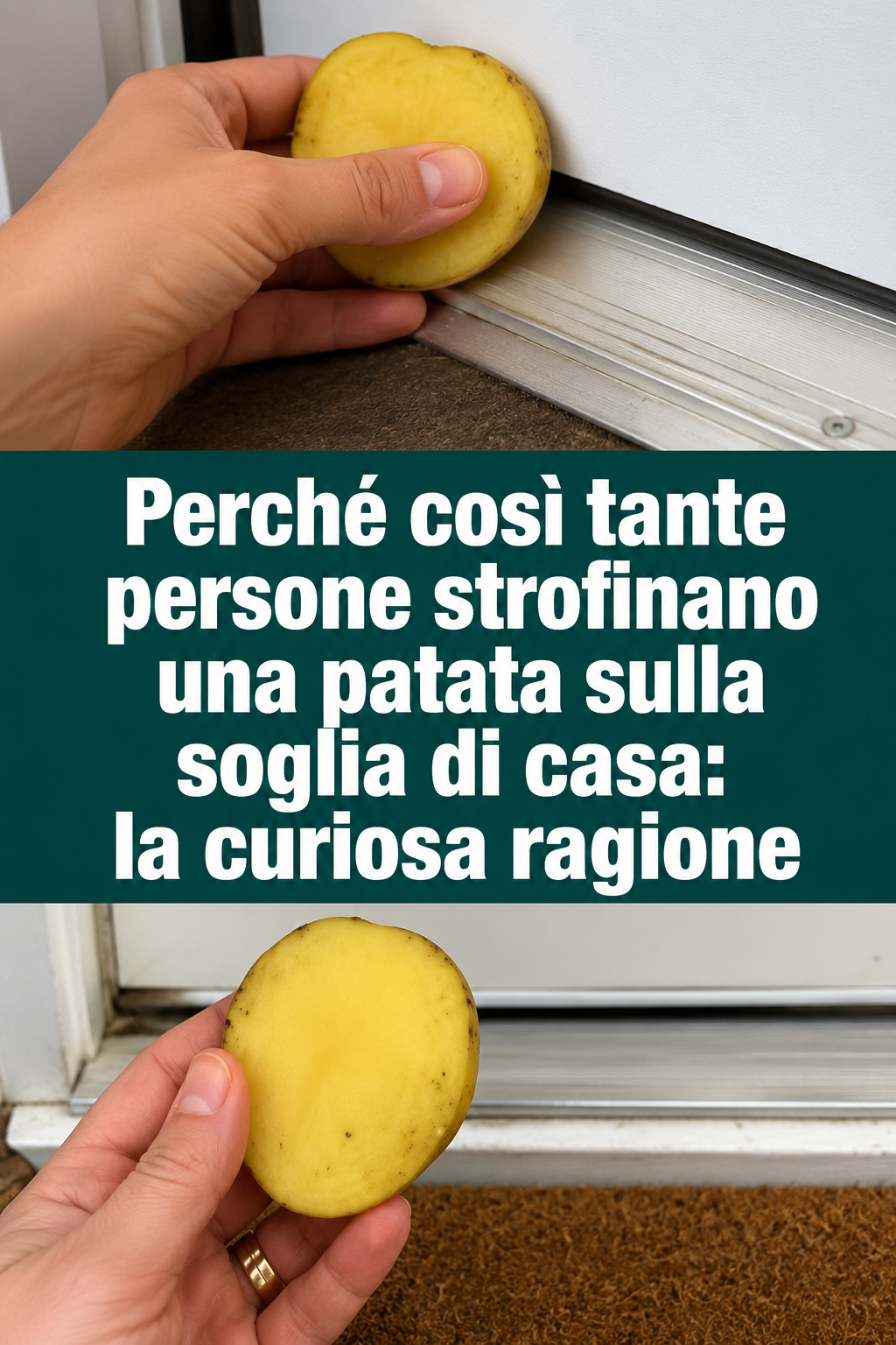Perché così tante persone strofinano una patata sulla soglia di casa: la curiosa ragione