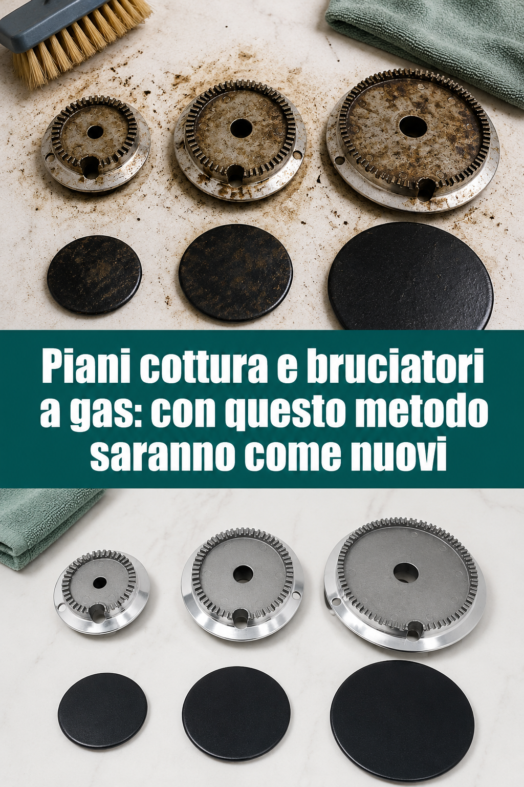 Piani cottura e bruciatori a gas: con questo metodo saranno come nuovi