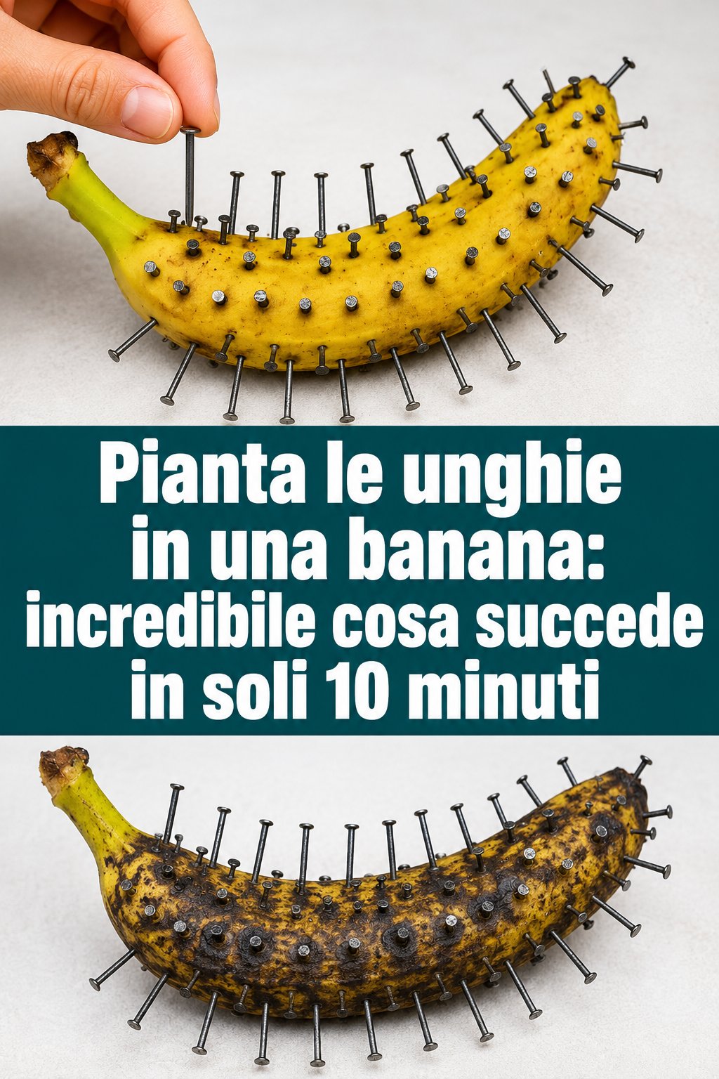 Pianta le unghie in una banana: incredibile cosa succede in soli 10 minuti