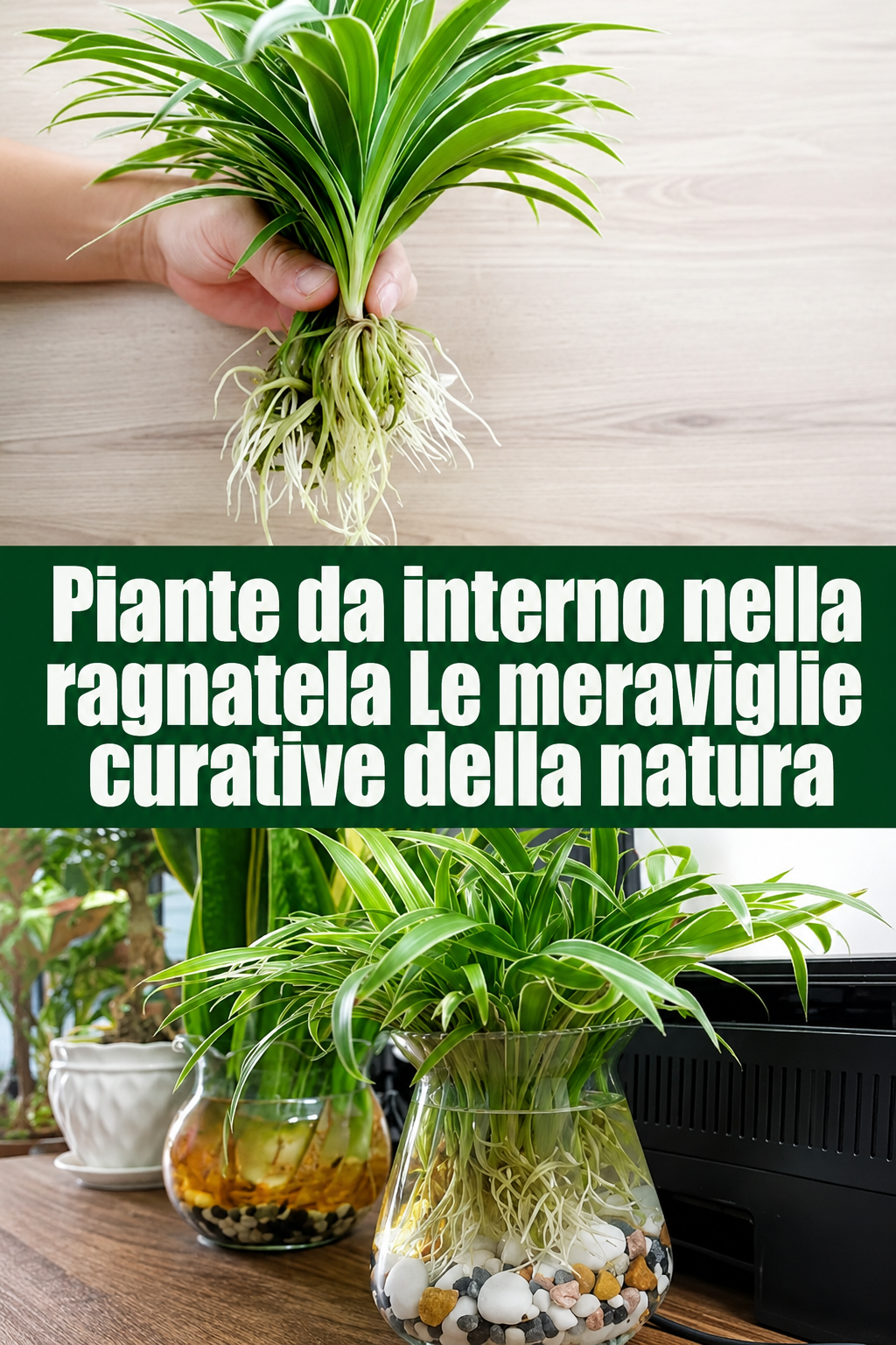 Piante da interno nella ragnatela Le meraviglie curative della natura