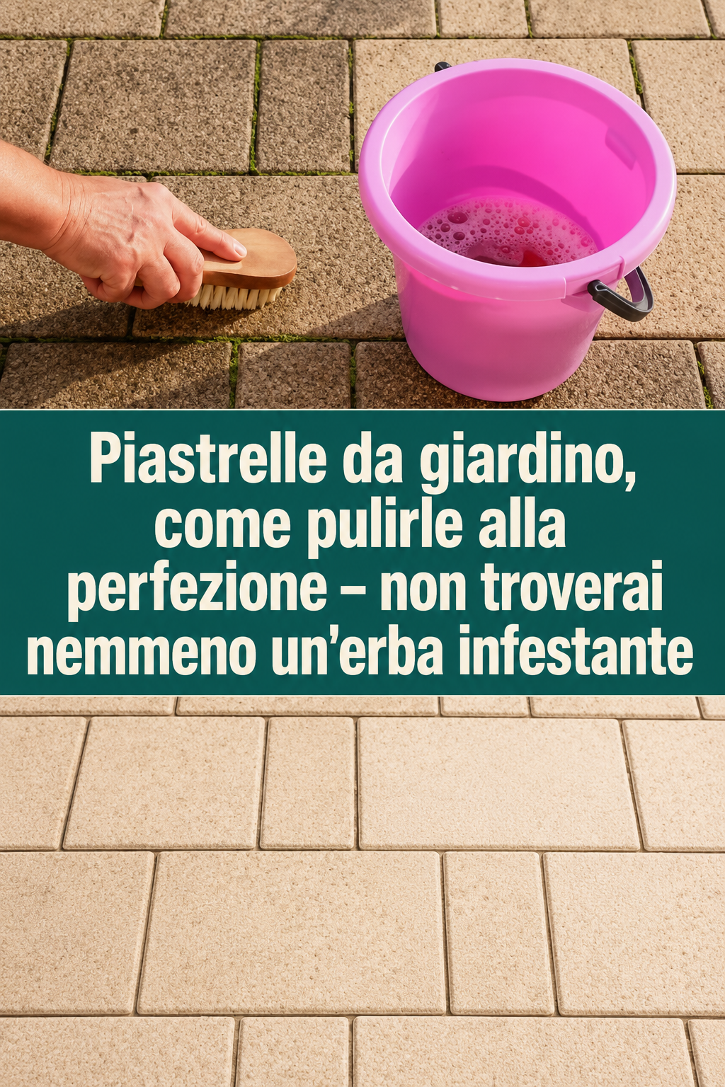 Piastrelle da giardino, come pulirle alla perfezione – non troverai nemmeno un’erba infestante