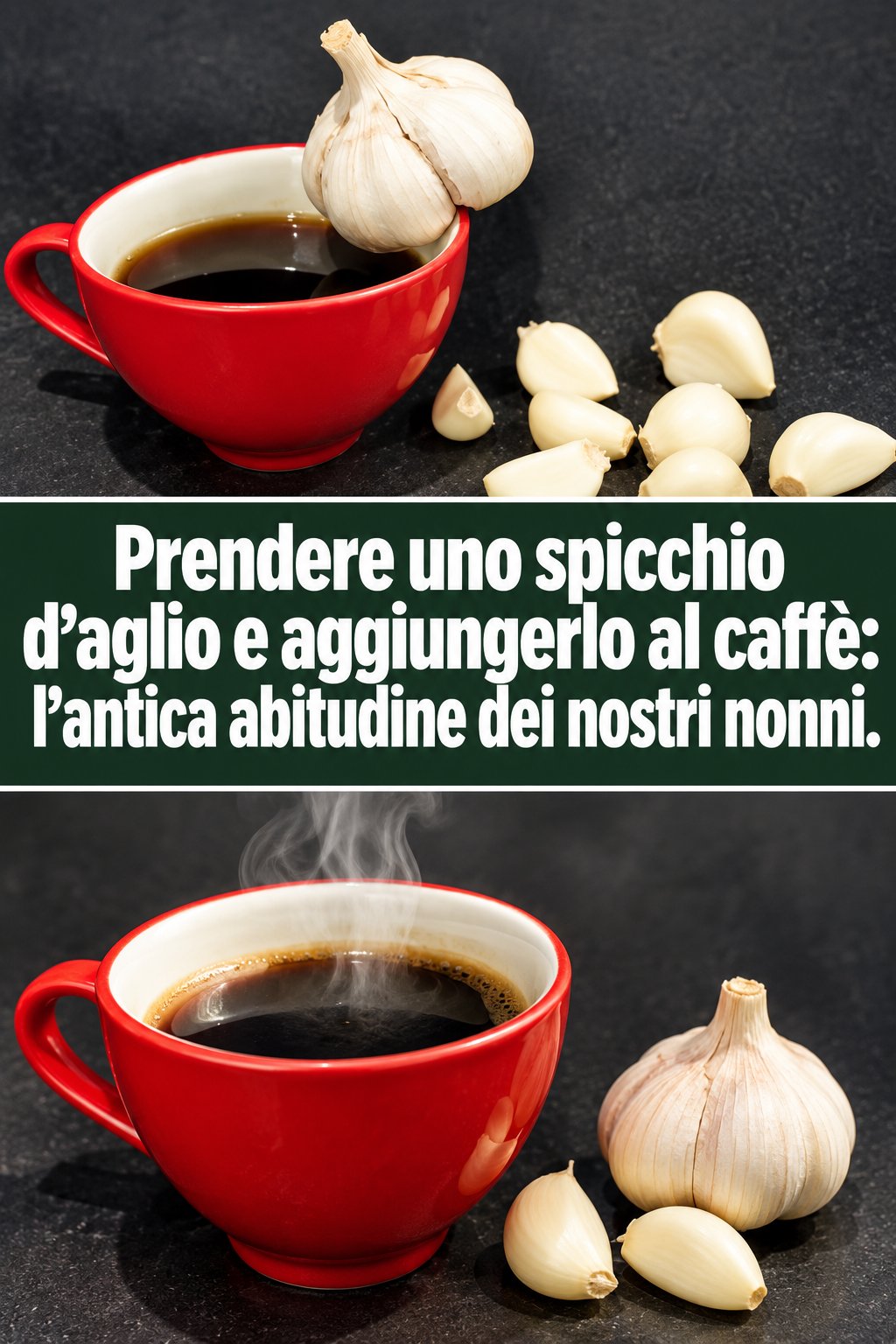 Prendere uno spicchio d’aglio e aggiungerlo al caffè: l’antica abitudine dei nostri nonni