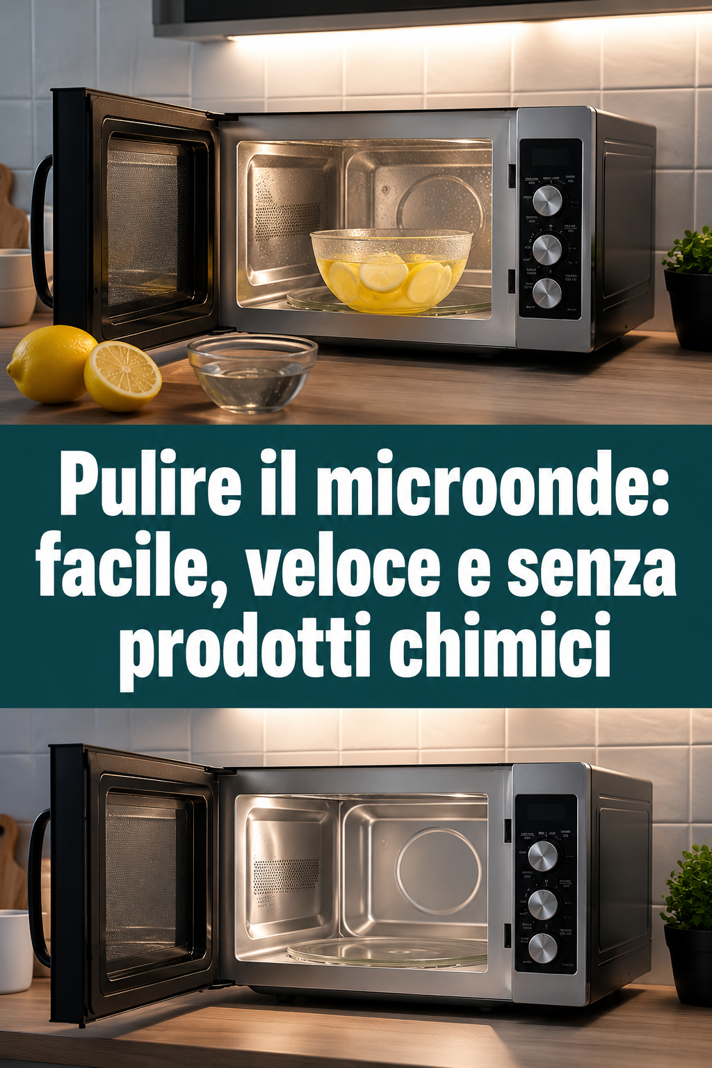 Pulire il microonde: facile, veloce e senza prodotti chimici