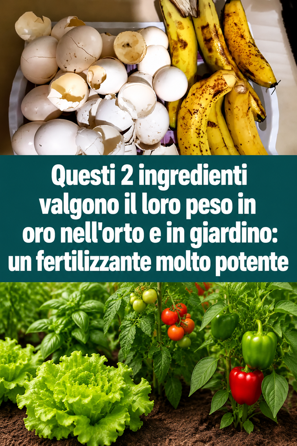 Questi 2 ingredienti valgono il loro peso in oro nell’orto e in giardino: un fertilizzante molto potente