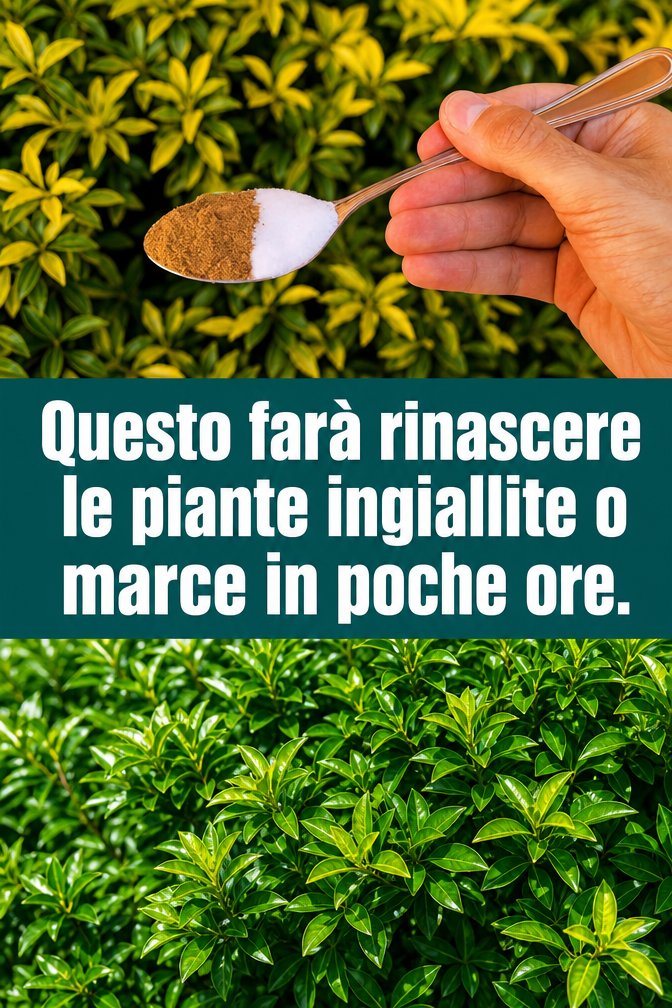 Questo farà rinascere le piante ingiallite o marce in poche ore.