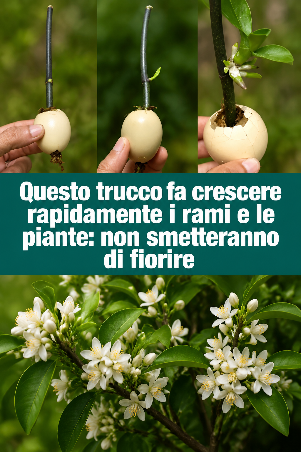 Questo trucco fa crescere rapidamente i rami e le piante: non smetteranno di fiorire