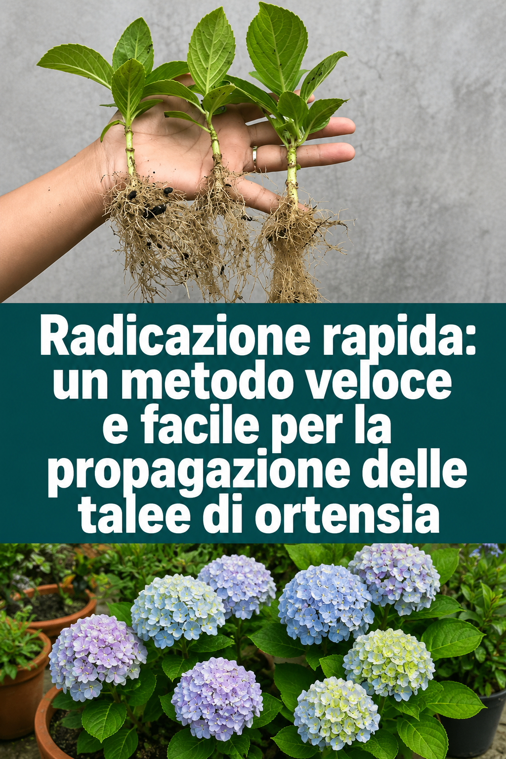 Radicazione rapida: un metodo veloce e facile per la propagazione delle talee di ortensia
