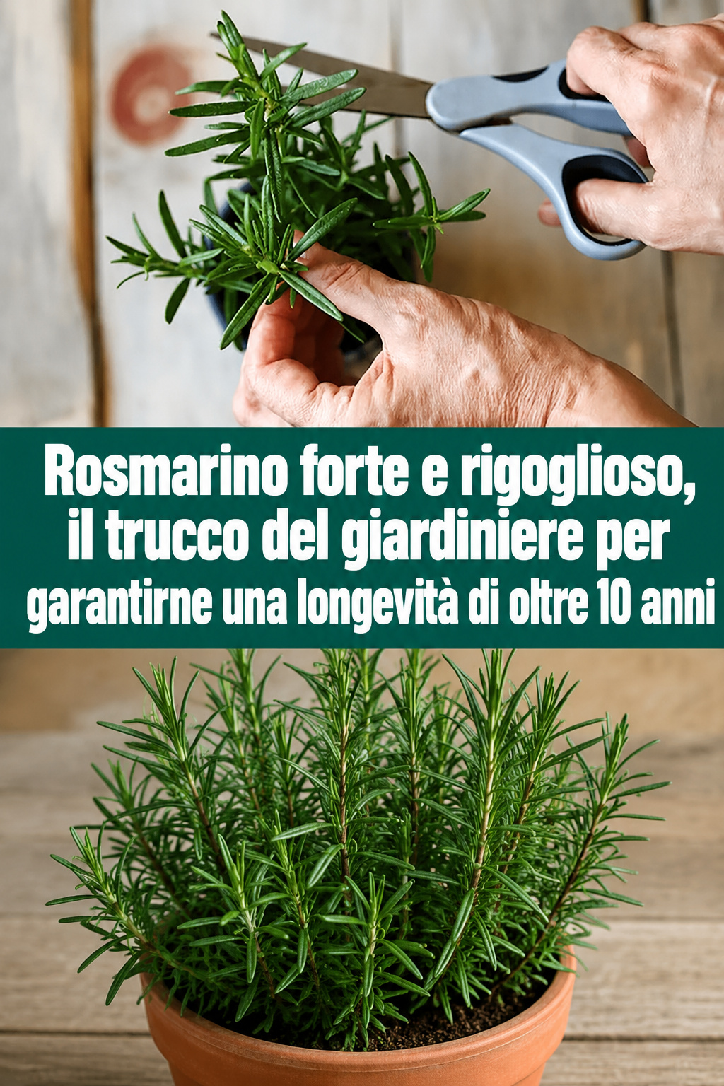 Rosmarino forte e rigoglioso, il trucco del giardiniere per garantirne una longevità di oltre 10 anni