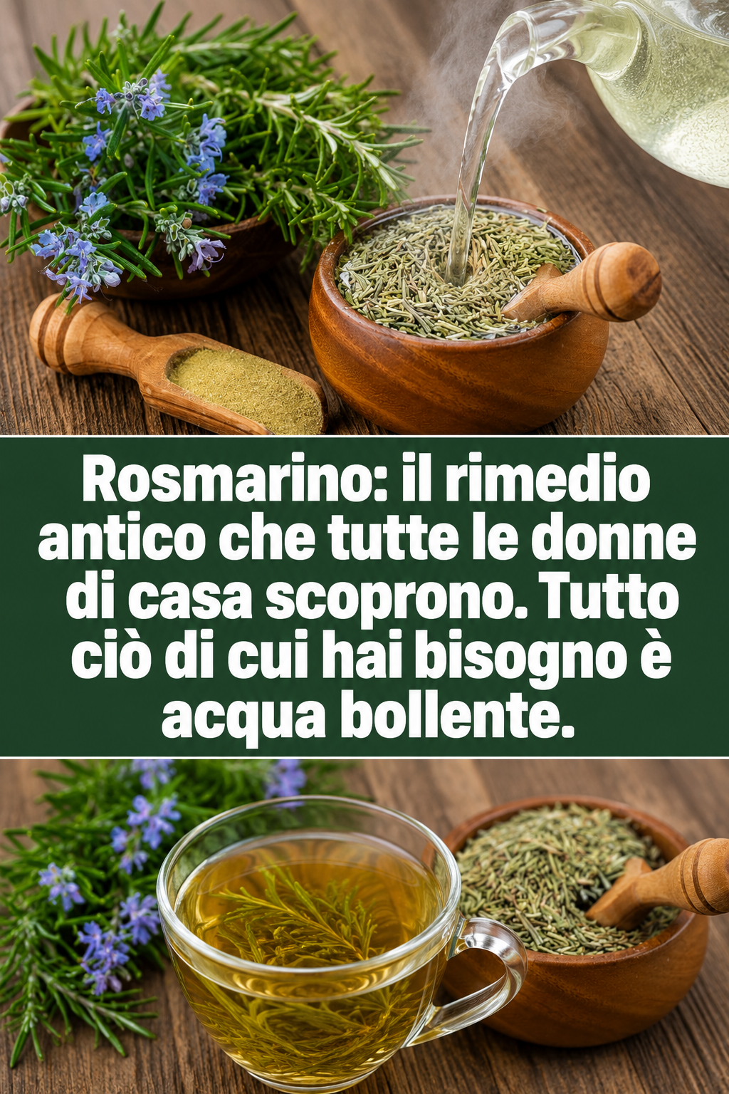 Rosmarino: il rimedio antico che tutte le donne di casa scoprono. Tutto ciò di cui hai bisogno è acqua bollente.
