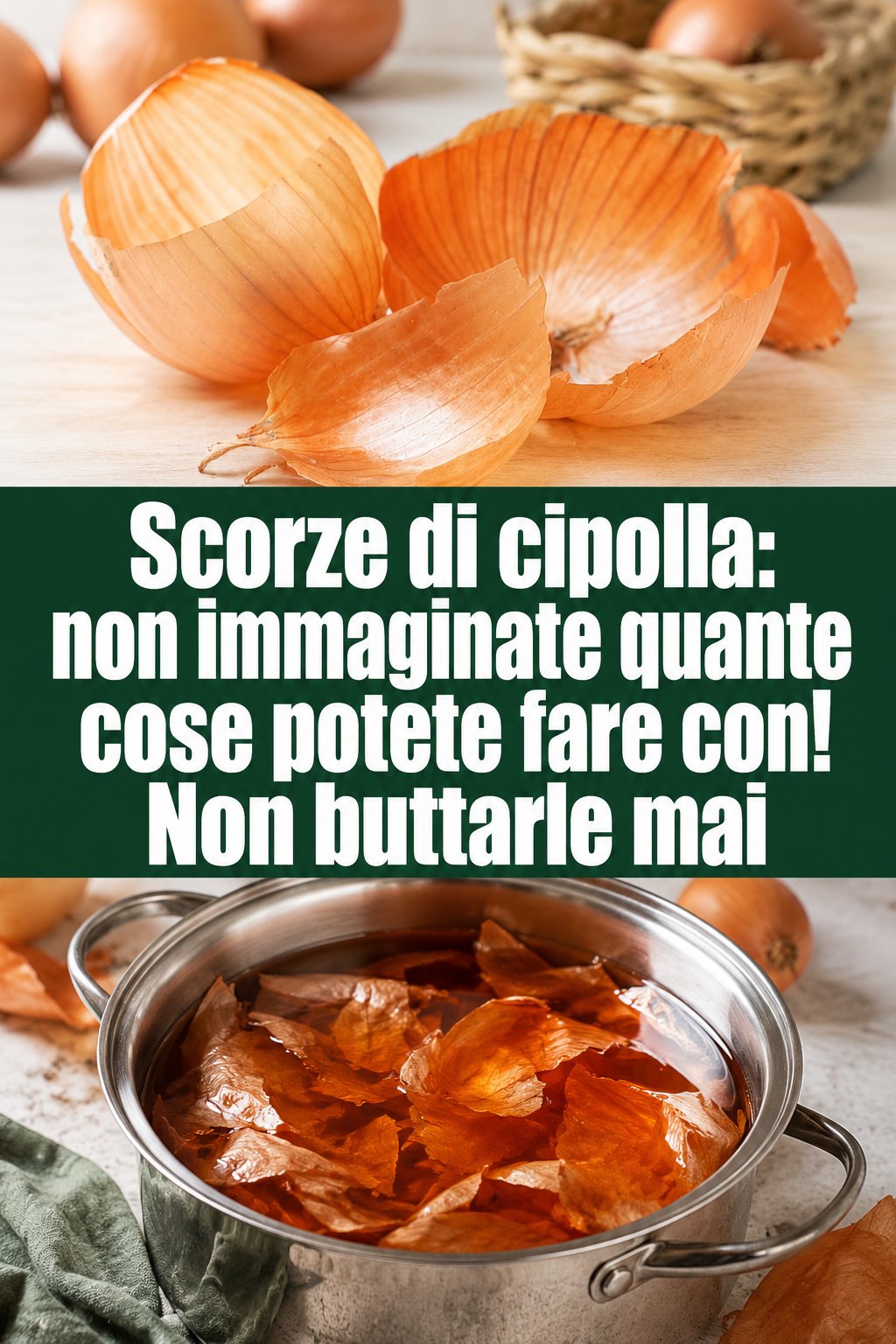 Scorze di cipolla: non immaginate quante cose potete fare con! Non buttarle mai