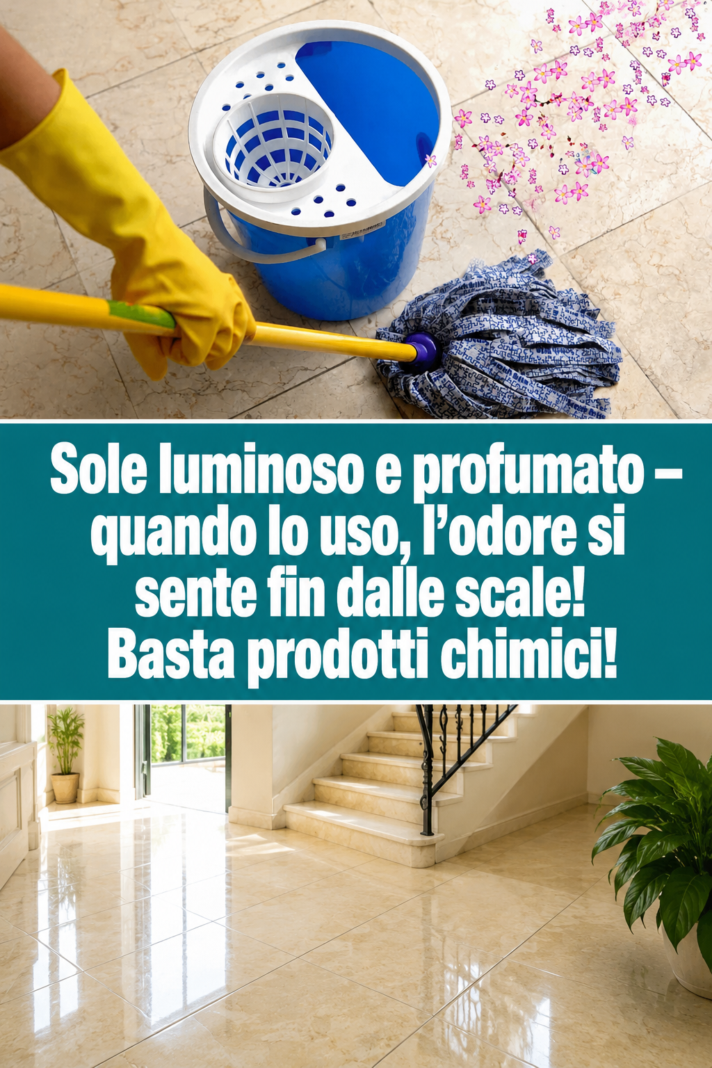 Sole luminoso e profumato – quando lo uso, l’odore si sente fin dalle scale! Basta prodotti chimici!