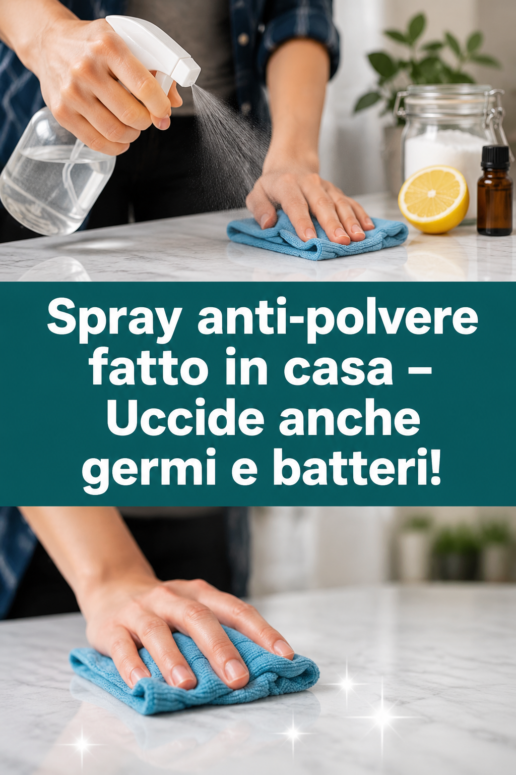 Spray anti-polvere fatto in casa – Uccide anche germi e batteri!