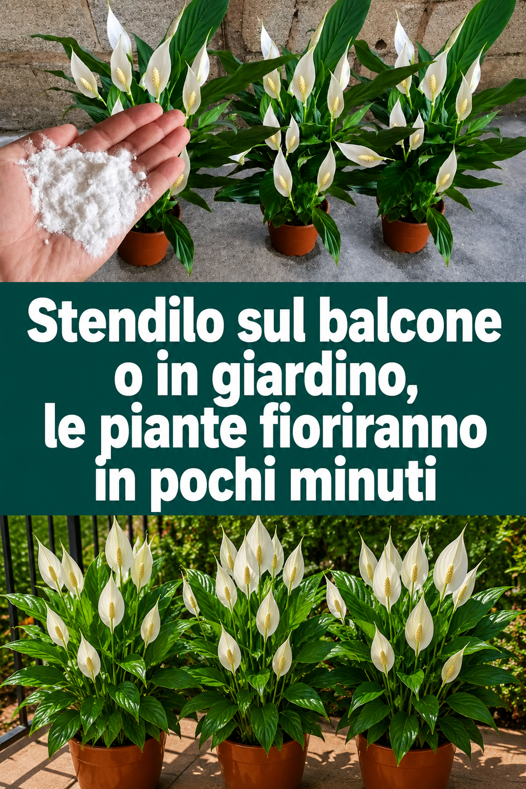 Stendilo sul balcone o in giardino, le piante fioriranno in pochi minuti