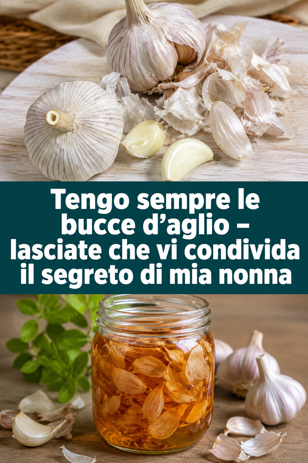 Tengo sempre le bucce d'aglio – lasciate che vi condivida il segreto di mia nonna