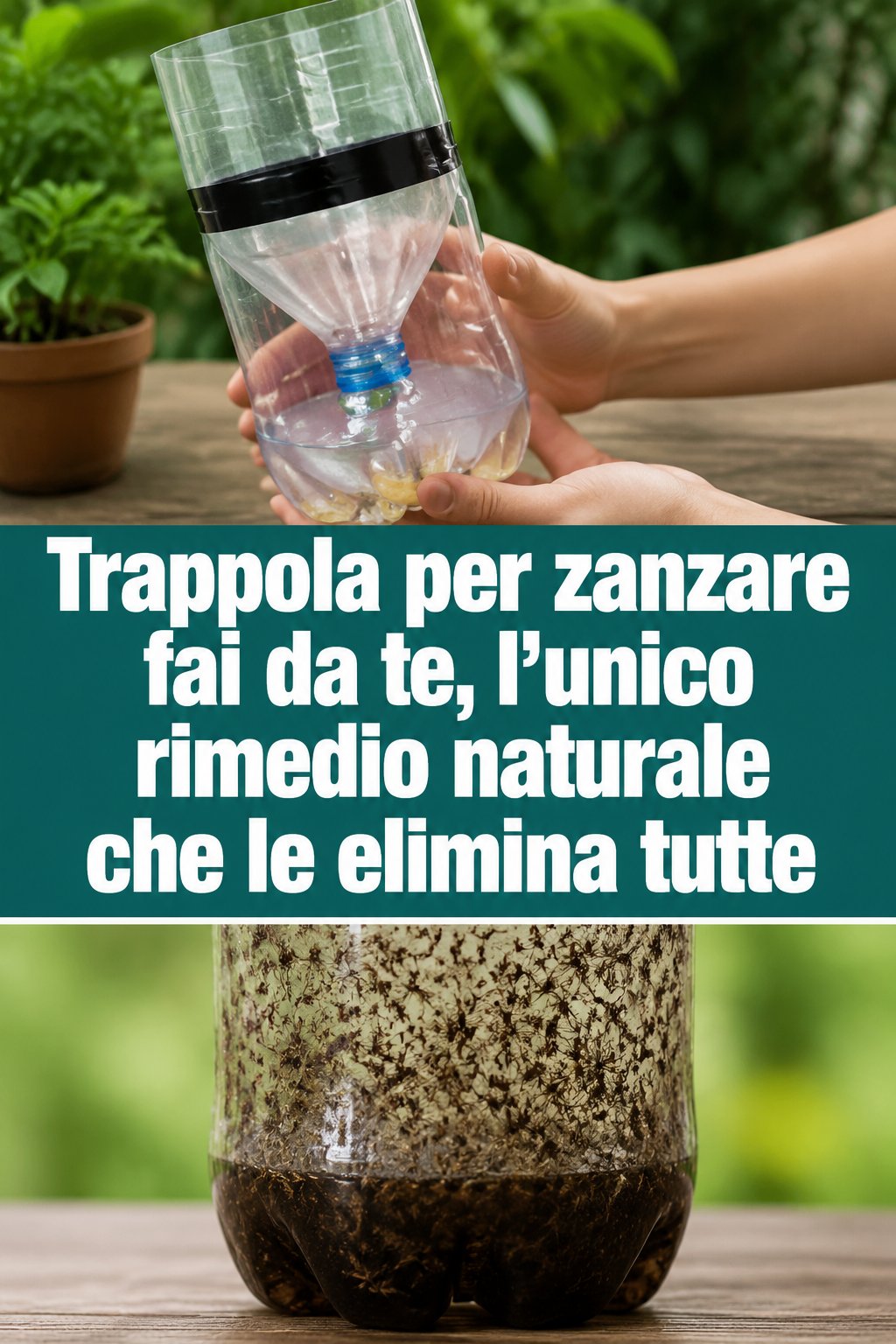 Trappola per zanzare fai da te, l’unico rimedio naturale che le elimina tutte