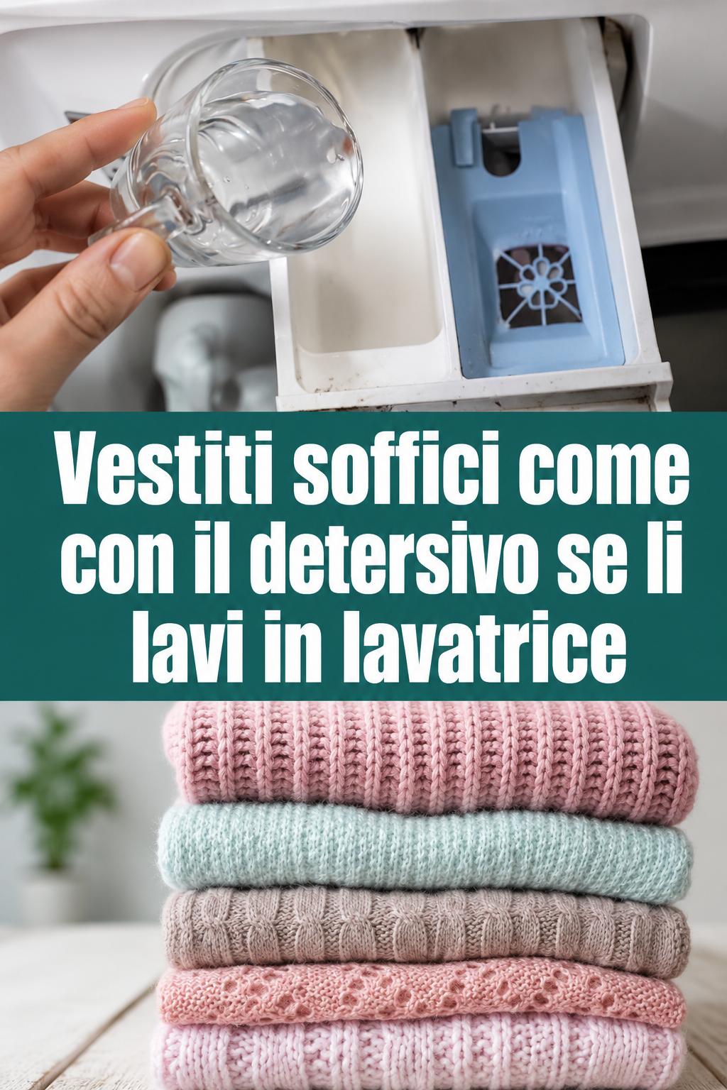 Vestiti soffici come con il detersivo se li lavi in lavatrice