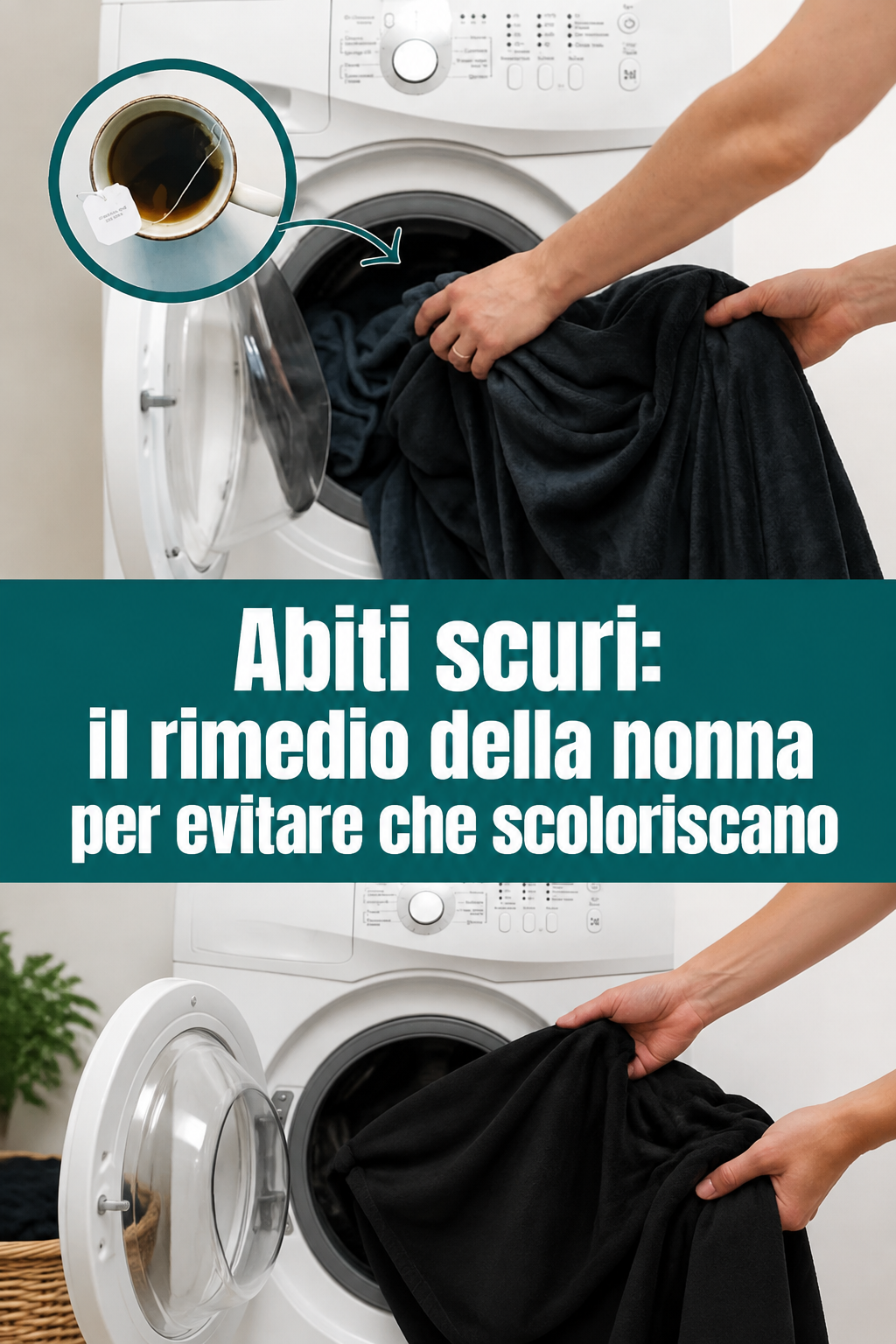 Abiti scuri: il rimedio della nonna per evitare che scoloriscano