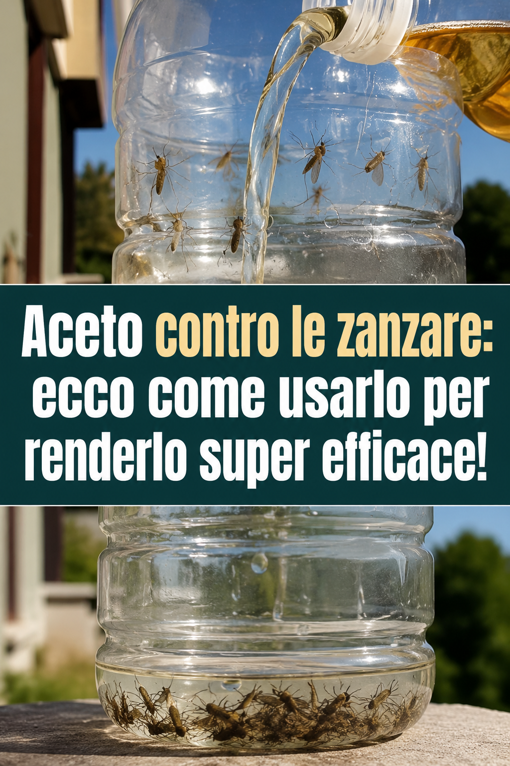 Aceto contro le zanzare: ecco come usarlo per renderlo super efficace!