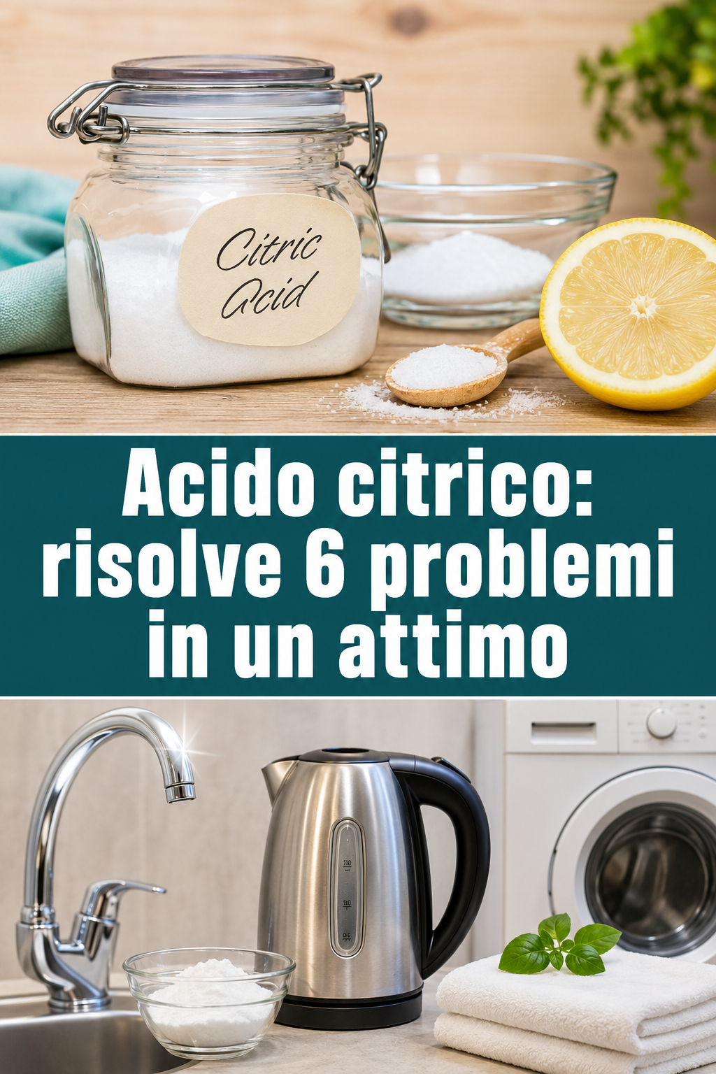 Acido citrico: risolve 6 problemi in un attimo