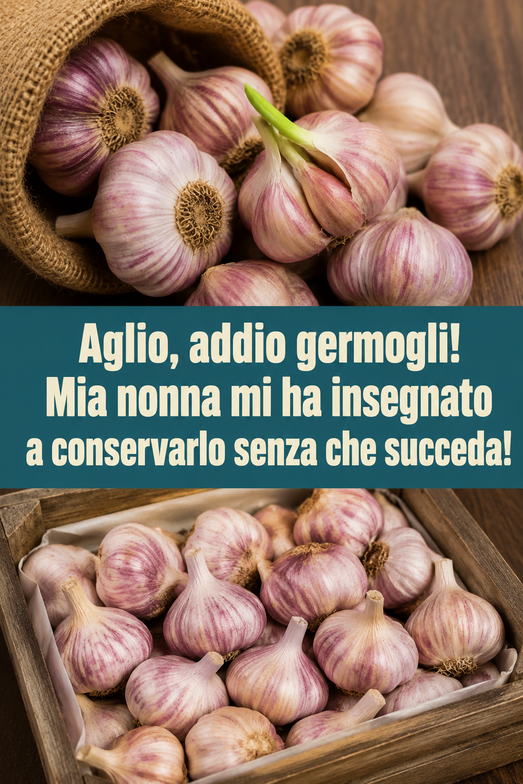Aglio, addio germogli! Mia nonna mi ha insegnato a conservarlo senza che succeda!