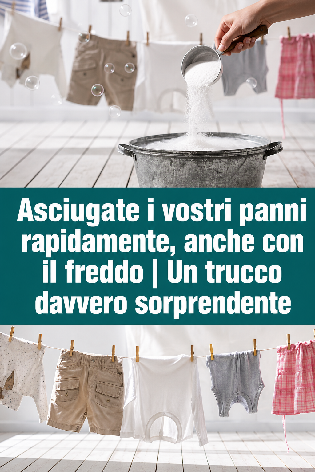 Asciugate i vostri panni rapidamente, anche con il freddo | Un trucco davvero sorprendente
