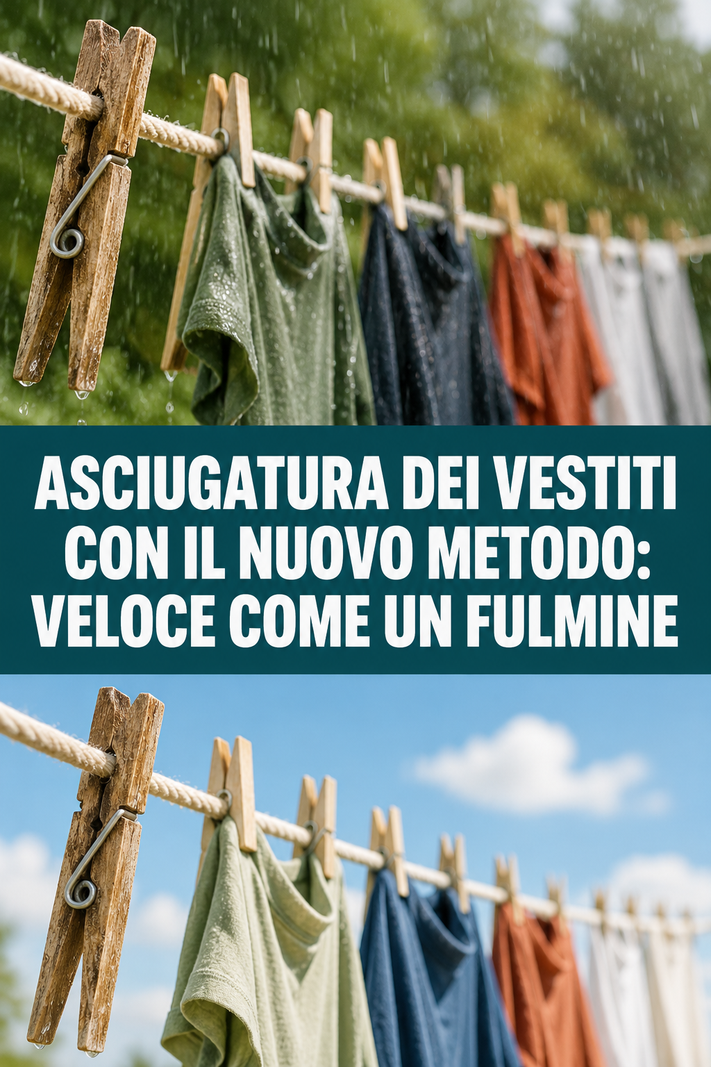 Asciugatura dei vestiti con il nuovo metodo: veloce come un fulmine