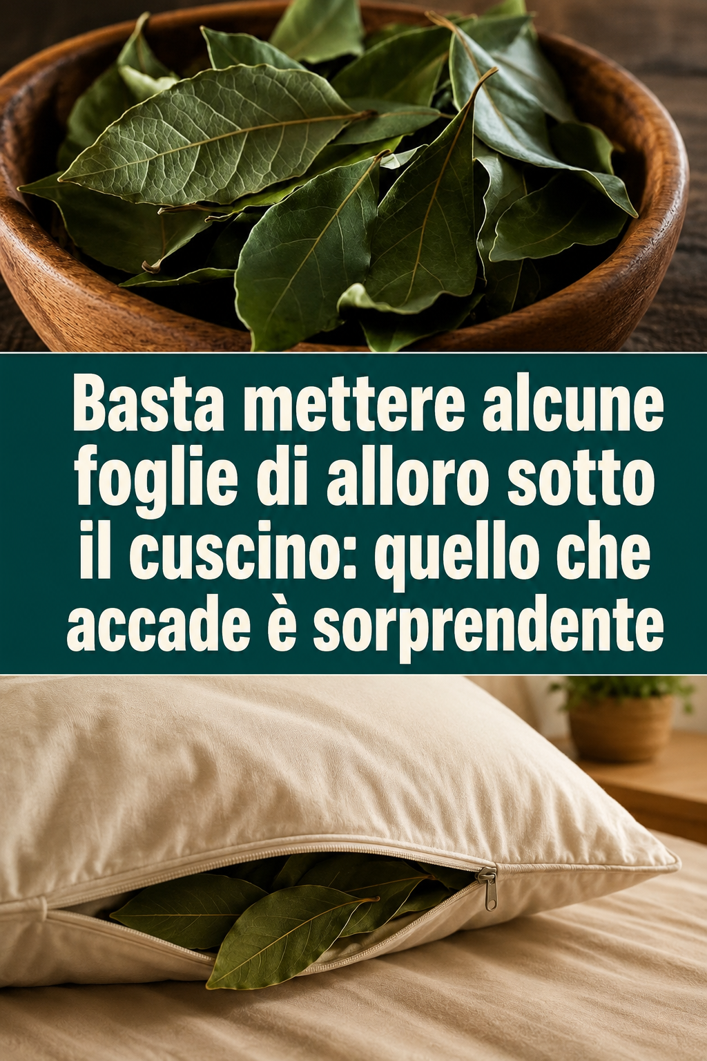 Basta mettere alcune foglie di alloro sotto il cuscino: quello che accade è sorprendente