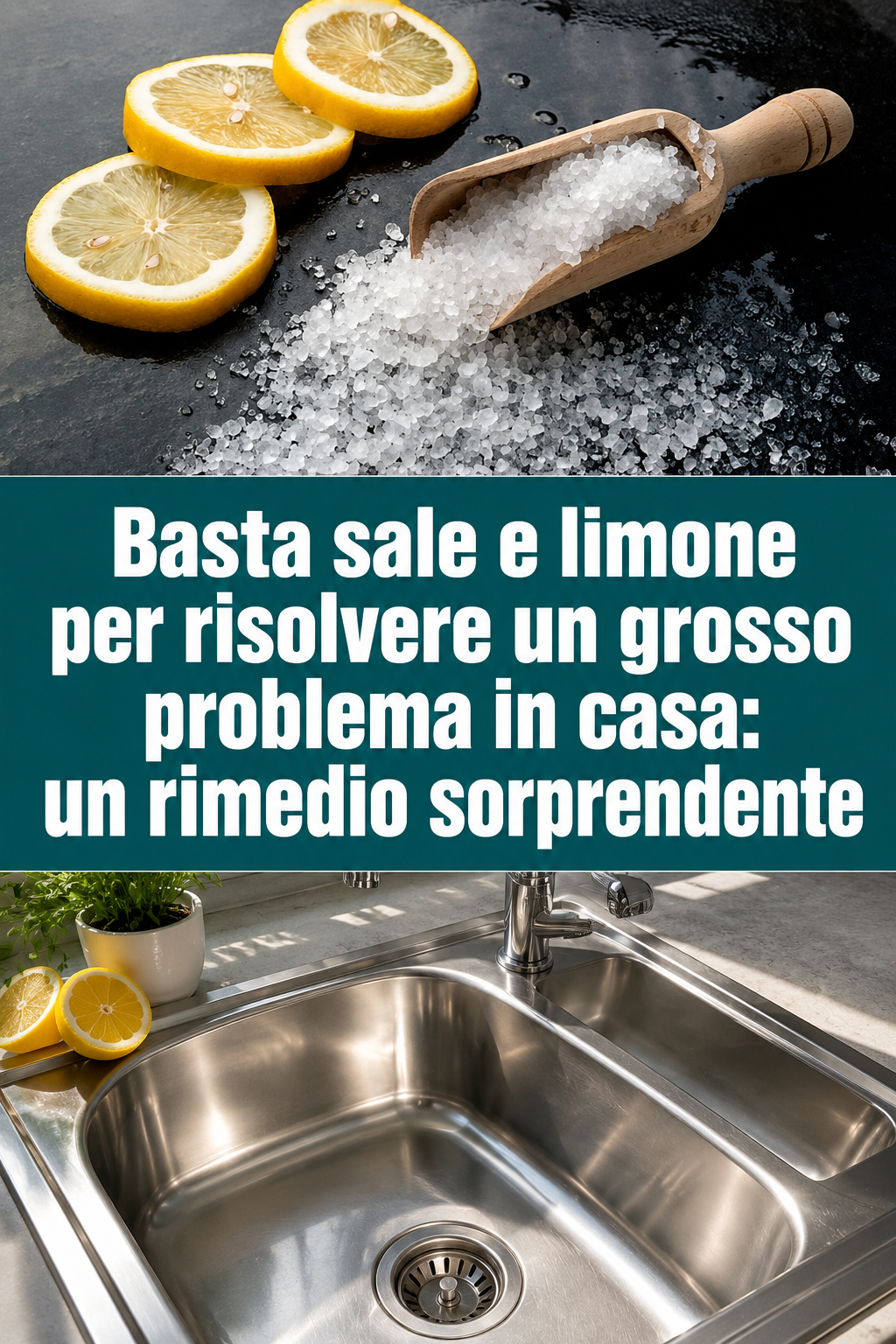Basta sale e limone per risolvere un grosso problema in casa: un rimedio sorprendente