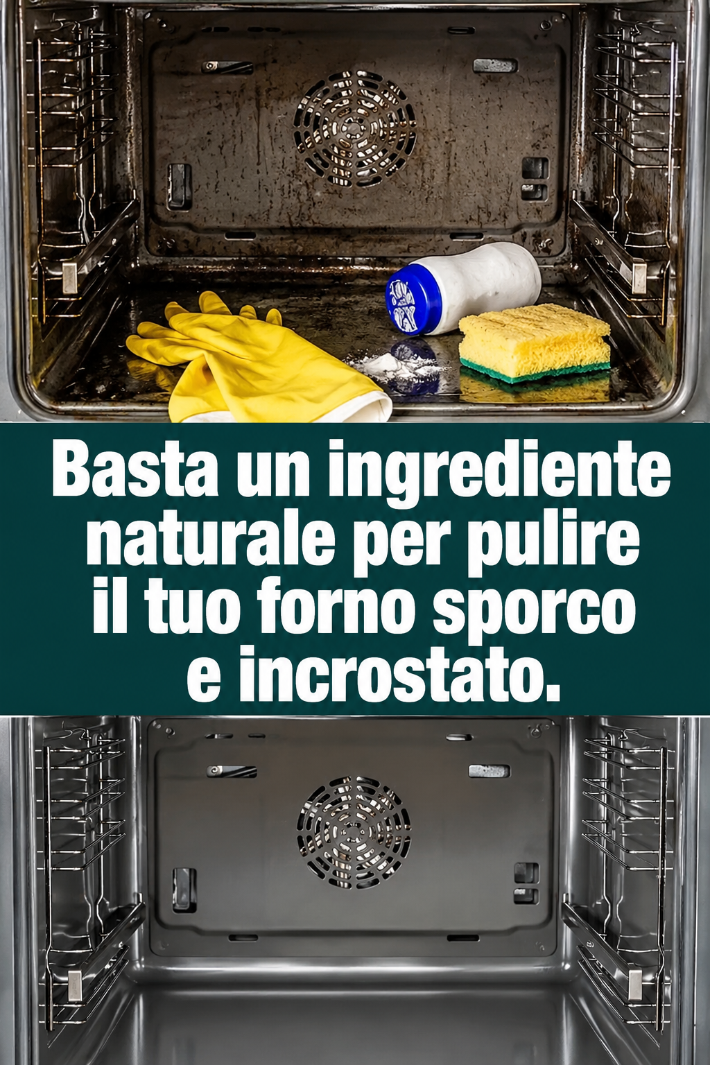 Basta un ingrediente naturale per pulire il tuo forno sporco e incrostato.