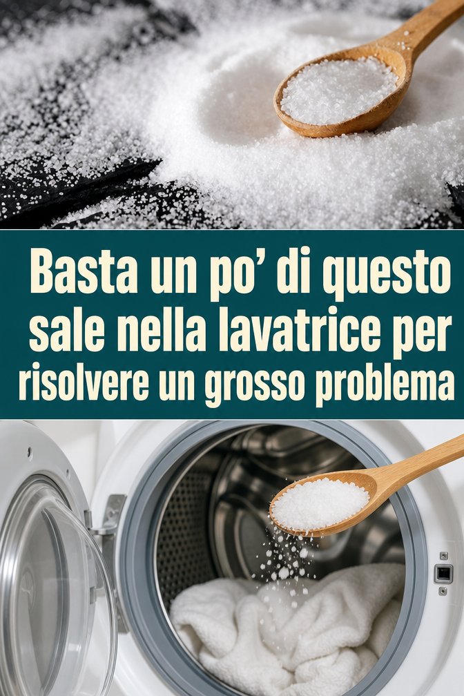 Basta un po’ di questo sale nella lavatrice per risolvere un grosso problema