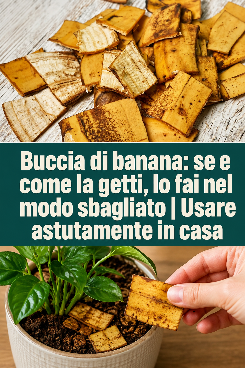 Buccia di banana: se e come la getti, lo fai nel modo sbagliato | Usare astutamente in casa