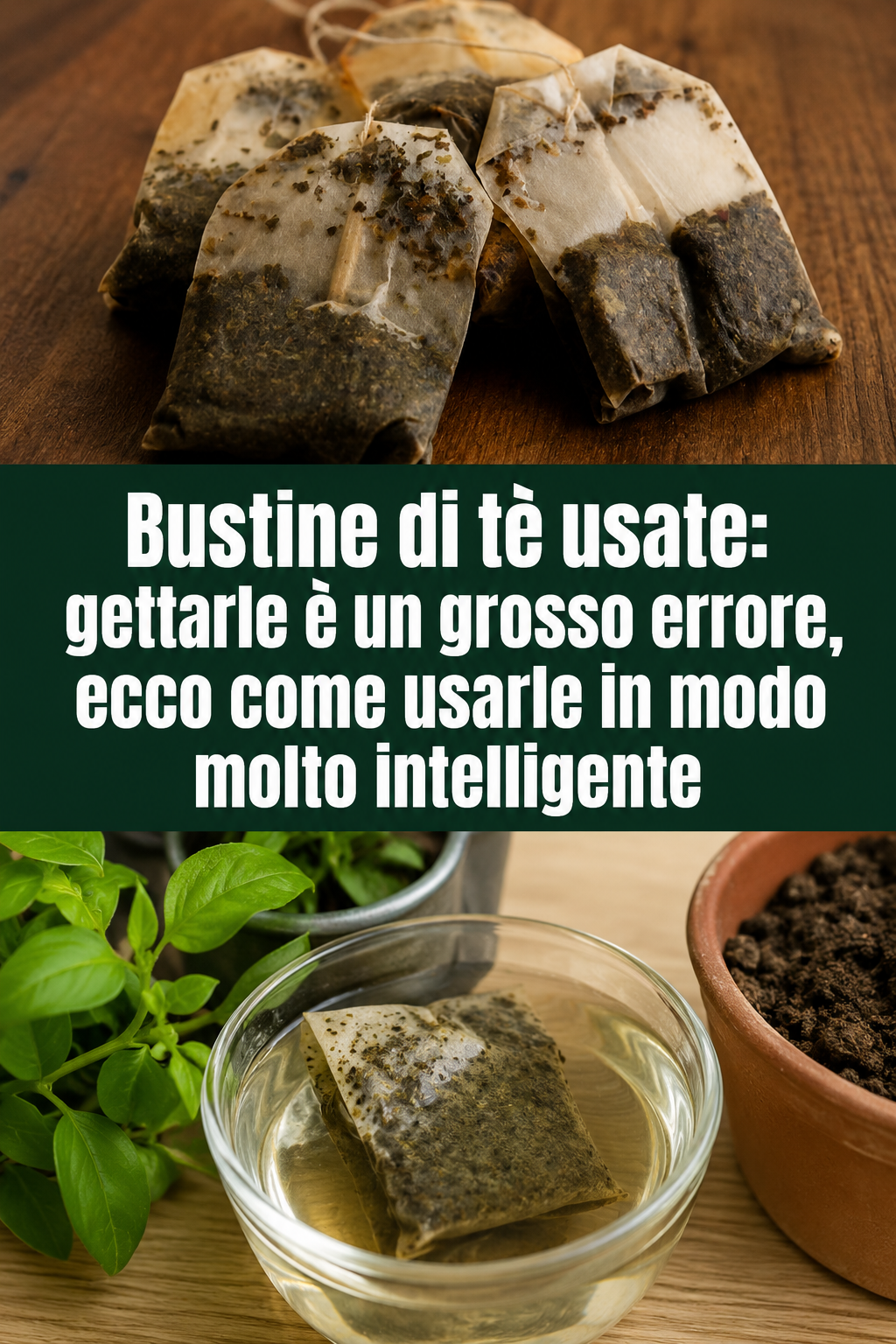Bustine di tè usate: gettarle è un grosso errore, ecco come usarle in modo molto intelligente